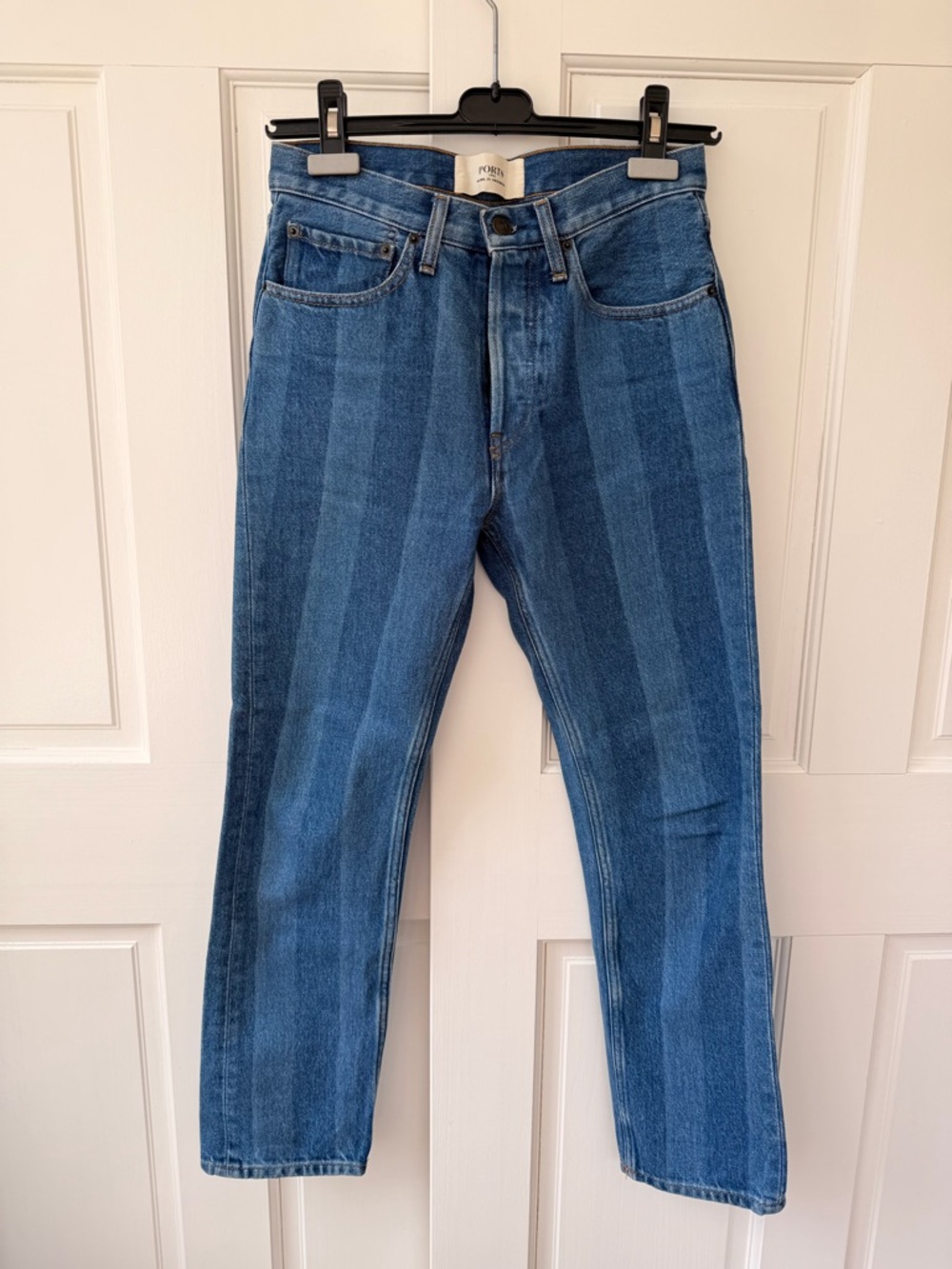 Ports 1961 Women’s Striped Blue Straight Jeans
